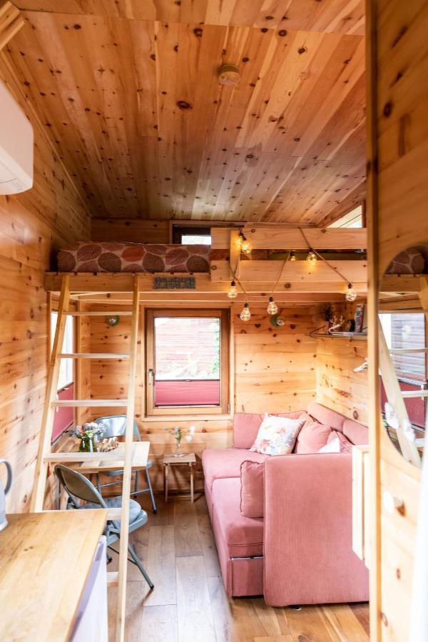 Zirbenholz Tiny House "Waldhauszeit" Am See Mucke Bagian luar foto